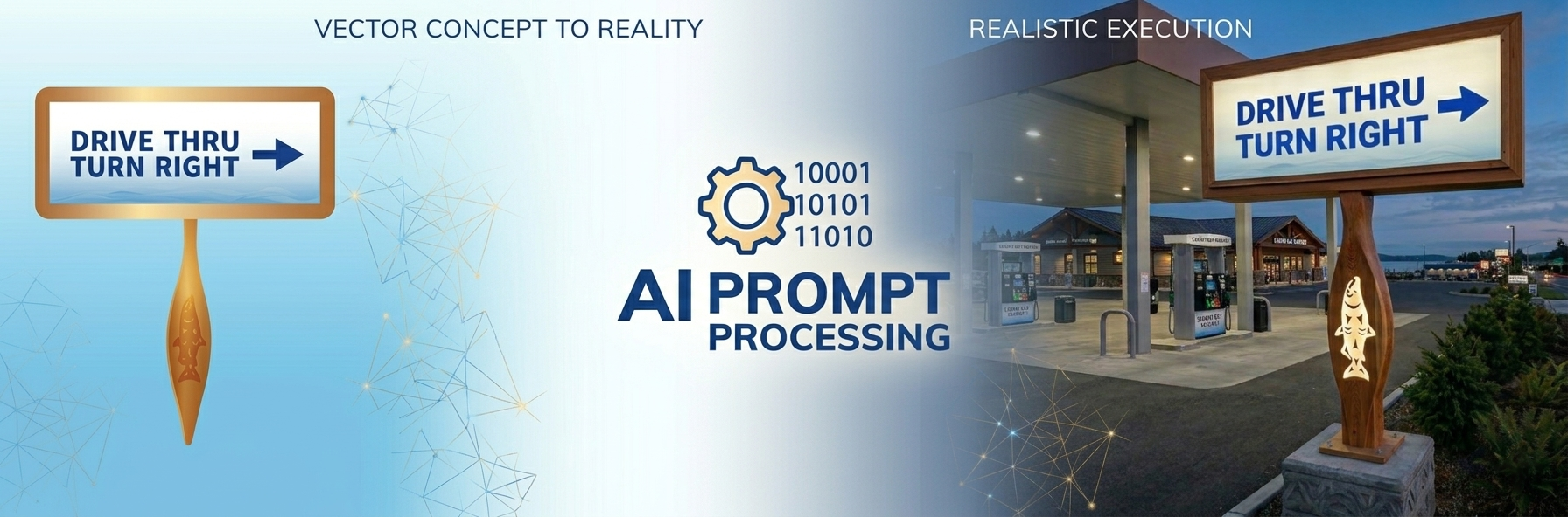 AI-integrated marketing workflow diagram.